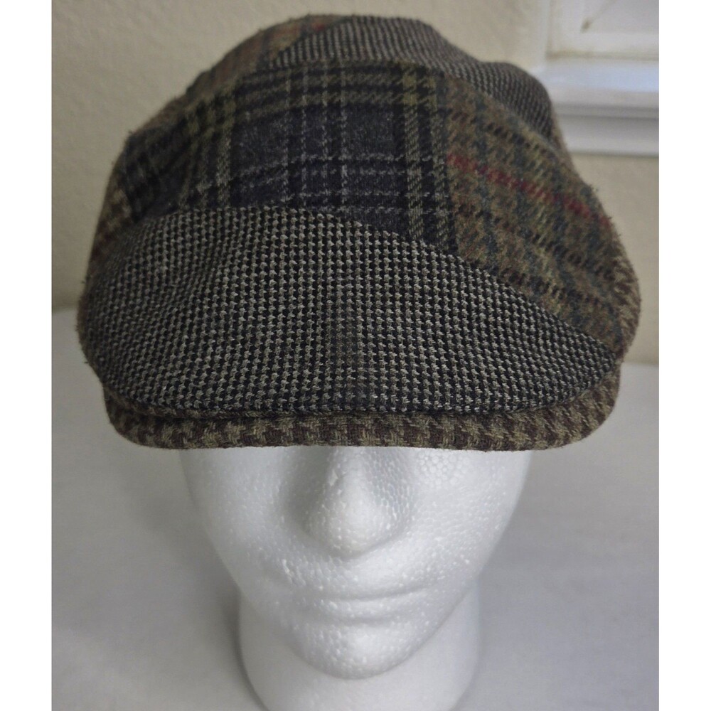 REI Wool Blend Patchwork Newsboy Gatsby Mens Small Hat
